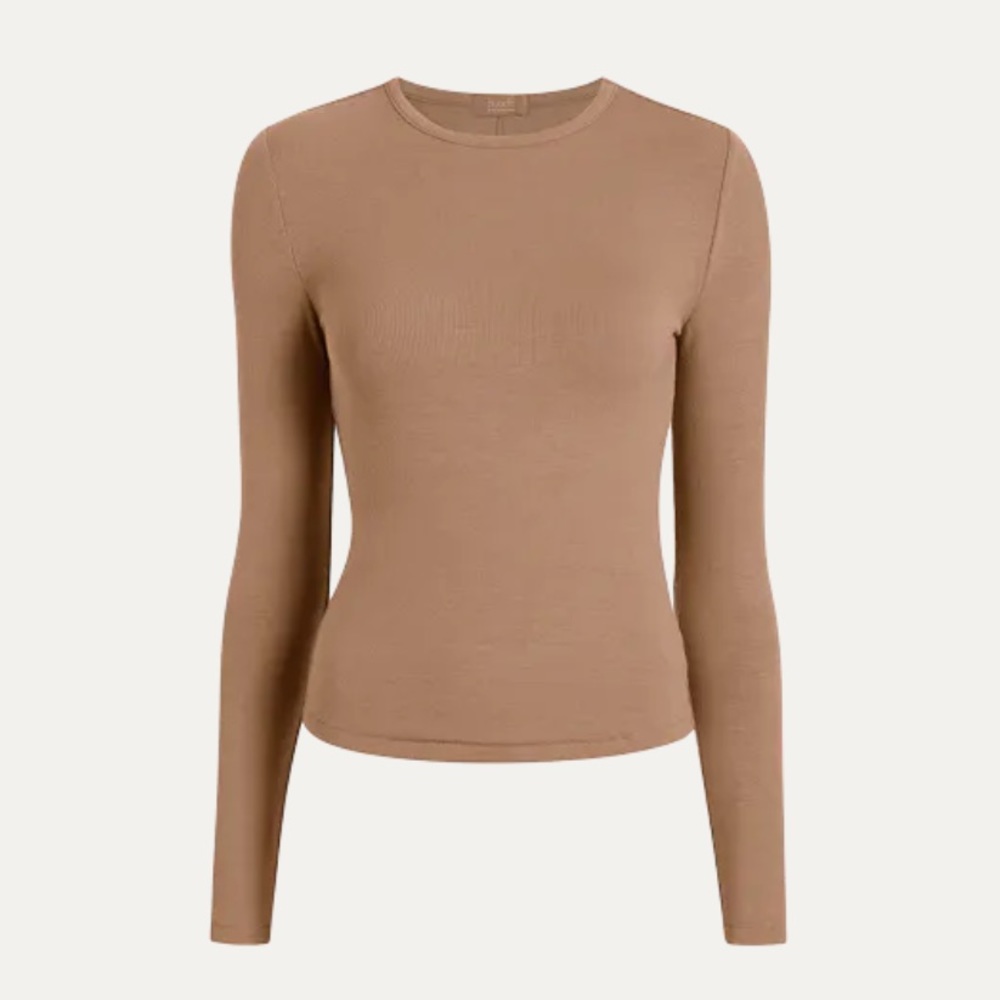 Nuuds Slinky Rib Shirt, Cinnamon, Large | Worn Once